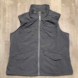 Womens Eddie‎ Bauer Travex Hiking Utility Full Zip Lightweight Vest